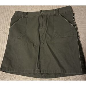 Women’s Old Navy Olive Green Miniskirt 10 Military Style Look 90s Vintage